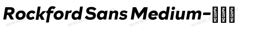 Rockford Sans Medium字体转换